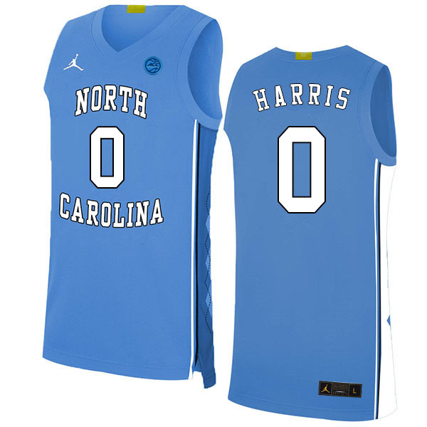 2020 Men #0 Anthony Harris North Carolina Tar Heels College Basketball Jerseys Sale-Blue